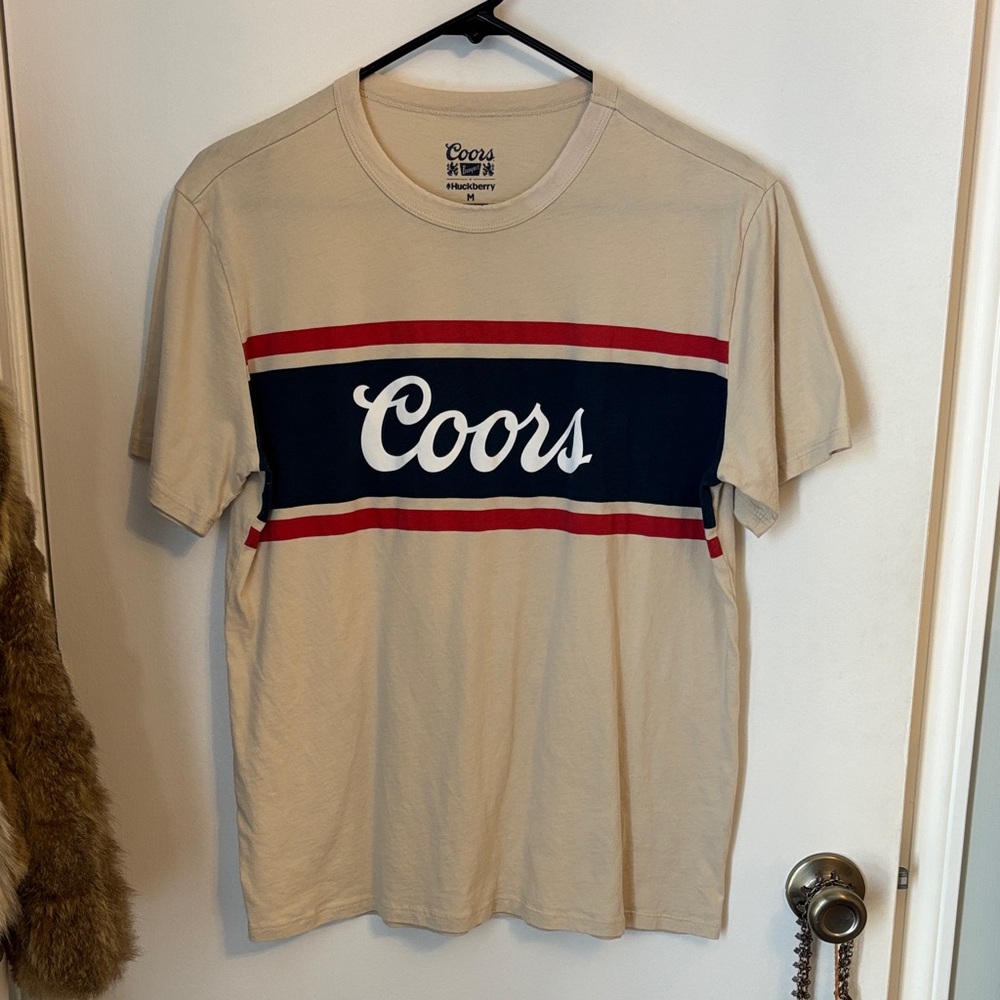 Huckberry Beige Coors Graphic Tee